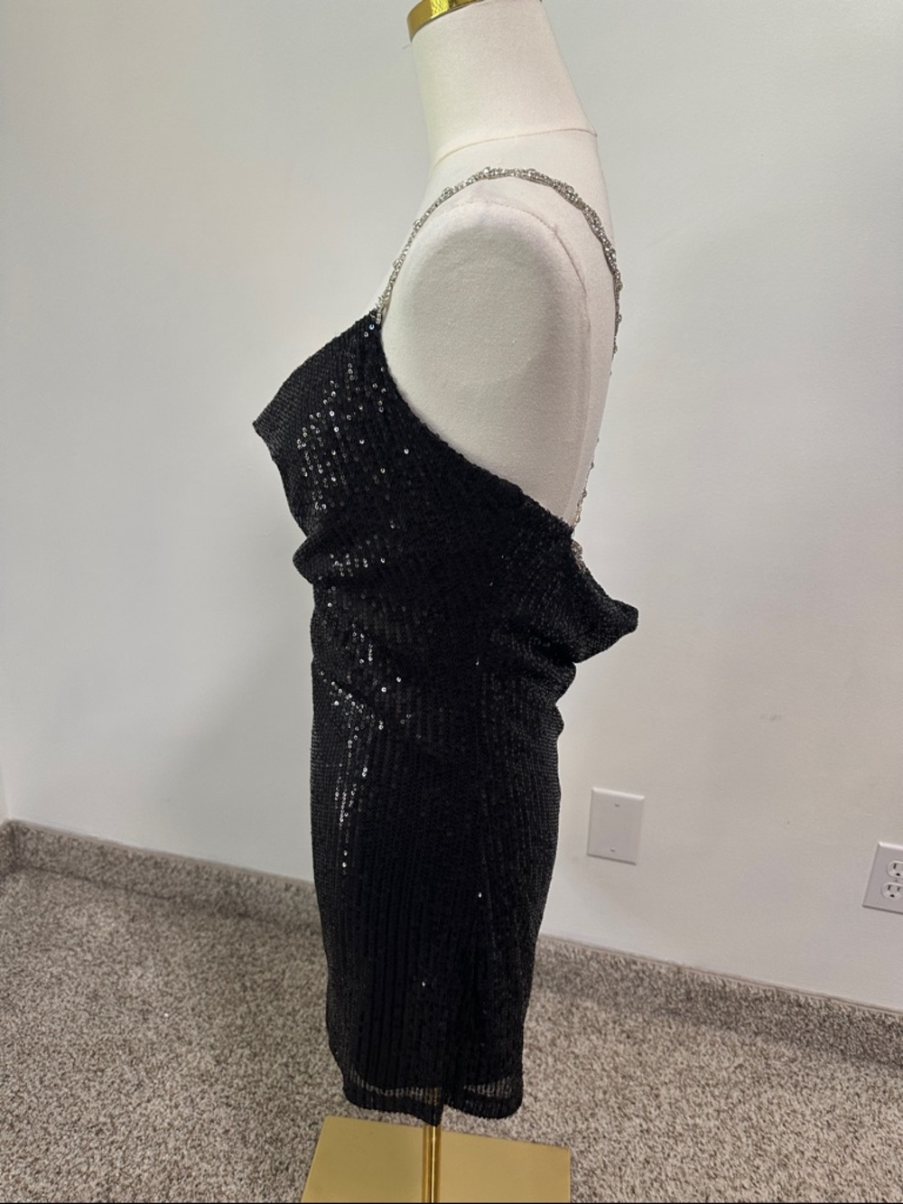 ๐ Lulus Sequin Rhinestone Mini Dress - Picture 2 of 4